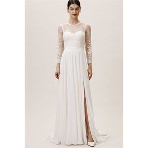 NWT BHLDN Catherine Deane Leanna Long Sleeved Bodysuit Size 0